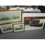 Prints to include two limited edition prints by Charles Dickinson and two other prints