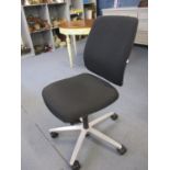 A modern swivel office chair