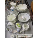 A quantity of Aynsley to include Cottage Garden and Wild Tudor, together with a Noritake teapot