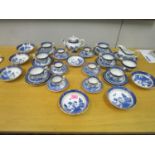 Booths Old Real Willow teaset comprising approximately 42 pieces