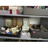 A mixed lot to include unused, boxed foldable storage boxes, ceramics, craft and other items