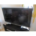 A Bravia 40" Sony flatscreen television, video player and CD player