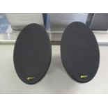 A pair of kef Egg wireless digital Active speakers in black