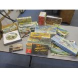 A collection of Airfix, Revell and other models to include 'Airfix 144 Scale H.P 42 'Heracles',