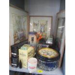A mixed lot to include Guinness collectables, playing cards, three prints, Carlton Ware