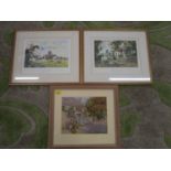 Two Norman Thelwell signed limited edition prints - 'Tote Double' and 'Point to Point', and a