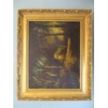 Herbert St John Jones - oil on board depicting a horse in a forest landscape 13" x 10" framed