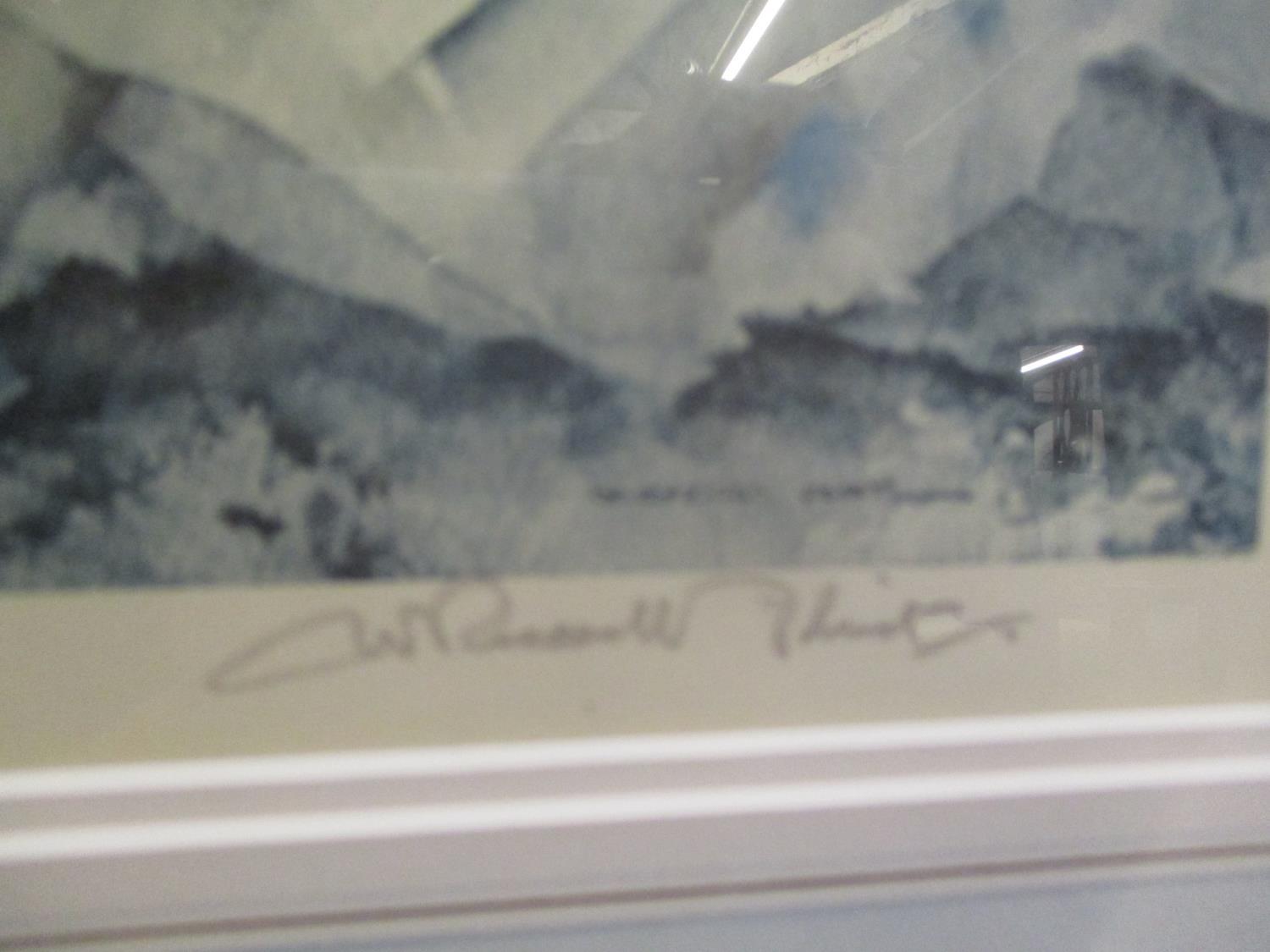A large signed William Russell Flint print signed to the lower right margin 22" x 17" framed - Image 2 of 2