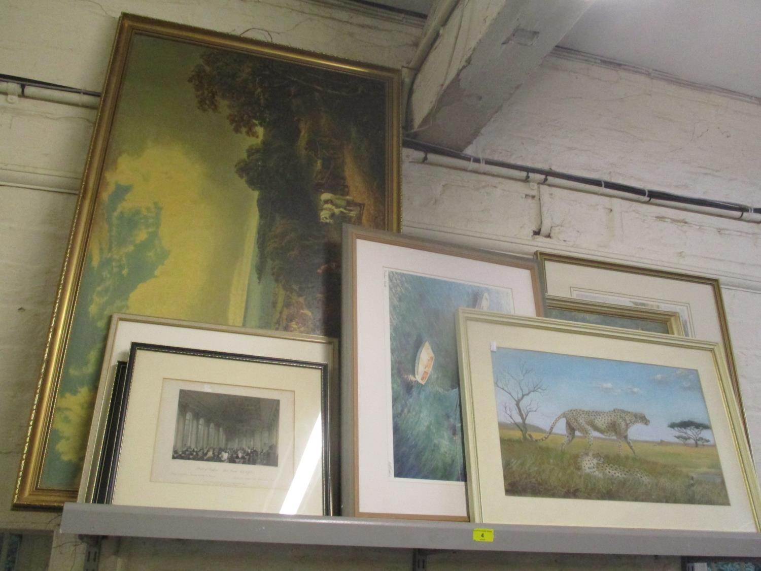 Mixed pictures to include a Stanley Orchart signed print entitled 'Tide Mill at Beaulieu