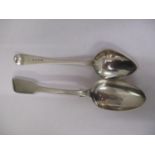 Two Georgian silver dessert spoons to include one by Clement Cheese 1830 Location: CAB