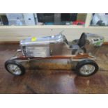 Authentic Models - a 1930s Bantam Midget Spindizzy / Tether racing car replica model in silver