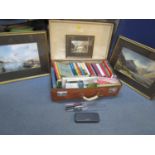 A quantity of mid 20th century travelling books, guides and maps, together with two W Heaton