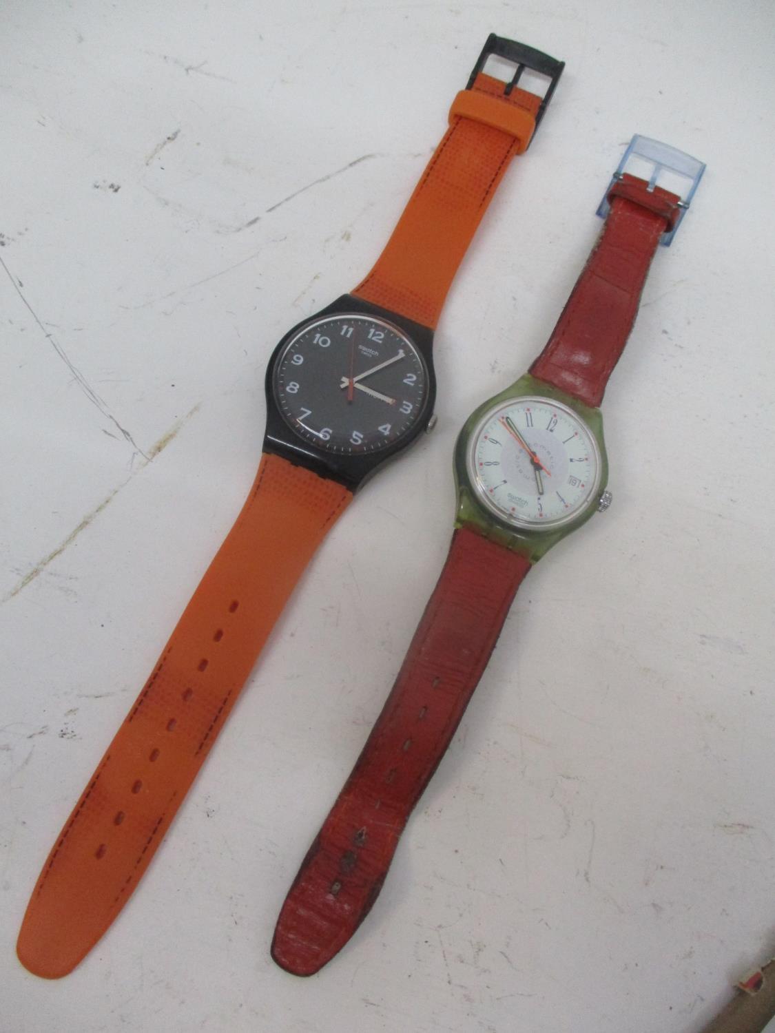 Two Swatch gents wristwatches to include one having an automatic 23-jewel visual movement, the other - Image 3 of 6