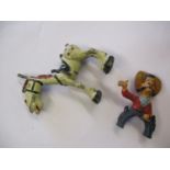 A Sacul Cowboy Hank and Silver King vintage toy A/F