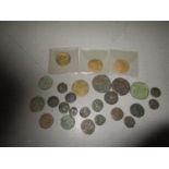 A quantity of ancient coins, various properties to include Roman coins