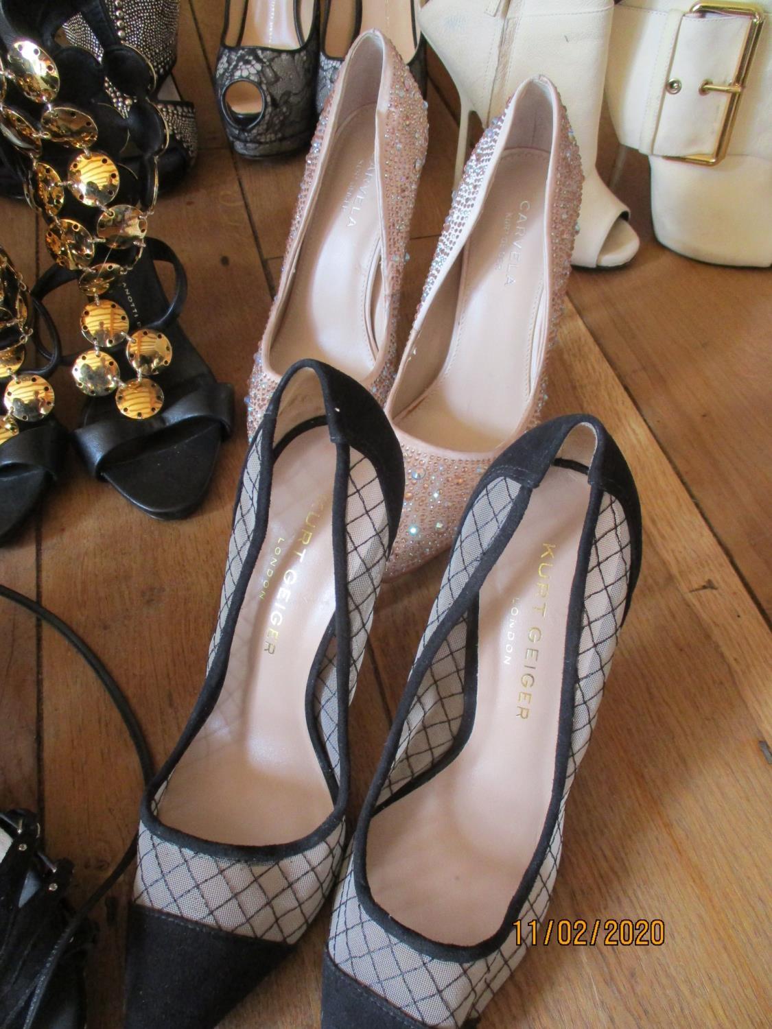 Ten pairs of designer ladies fashion shoes of various sizes 36-38 to include Cavela, Kurt Geiger and - Image 3 of 4