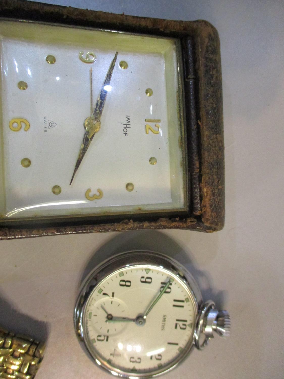 A gold plated ladies Raymond Weil wristwatch, together with a Smiths stop watch and an IMHOF - Image 3 of 3