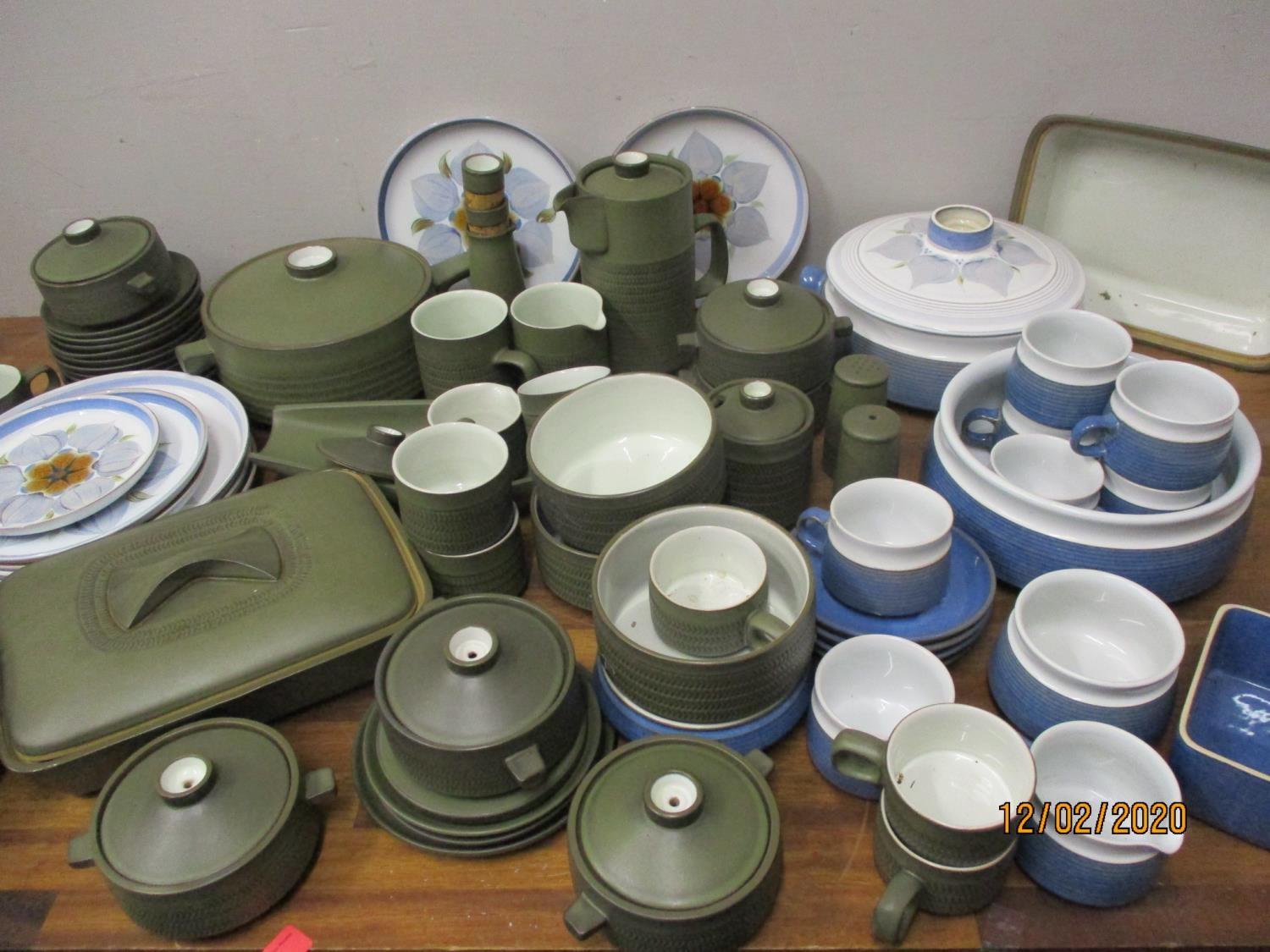 A quantity of mixed Denby pottery to include Chatsworth