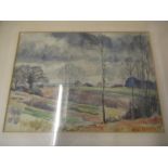 George Jackson - landscape watercolour, signed and dated 1946 to the lower right hand corner,