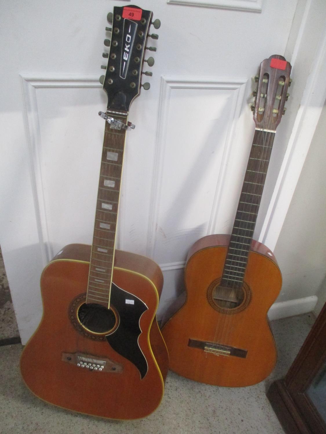 An Eko guitar, together with an acoustic Catalan guitar