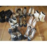 Ten pairs of designer ladies fashion shoes of various sizes 36-38 to include Cavela, Kurt Geiger and