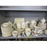 A late 20th century Wedgwood Stratford cream ground part dinner and tea service and other ceramics