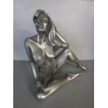 Leigh Heppell - Summer Heat - a contemporary bonded bronze with pewter finish Erotic sculpture of