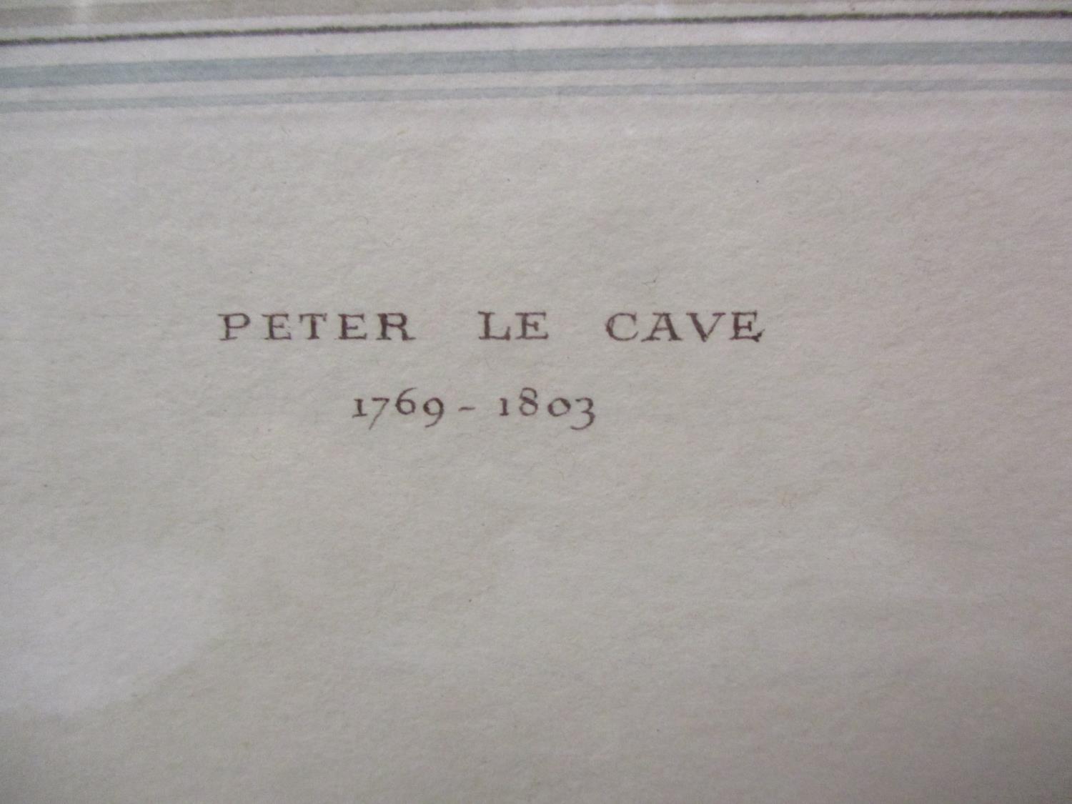 Peter Le Cave - a gent fishing whilst a milkmaid milks a cow on the opposite river bank, a - Image 2 of 2