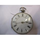 A silver pocket watch