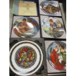 Longton Crown Pottery collectors plates (4) and a Limoges collectors plate