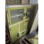 A mid 20th century kitchen freestanding unit, 72" h x 42" w