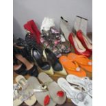 A quantity of ladies high street fashion shoes, to include Versace, Aldo & Guess, Carlo Pazolini,