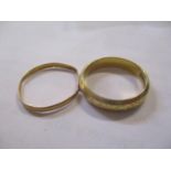 Two 22ct wedding bands