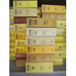 A collection of Wisden Cricket Almanacks: 1950 hardback, every edition from 1969 -2018 (linen