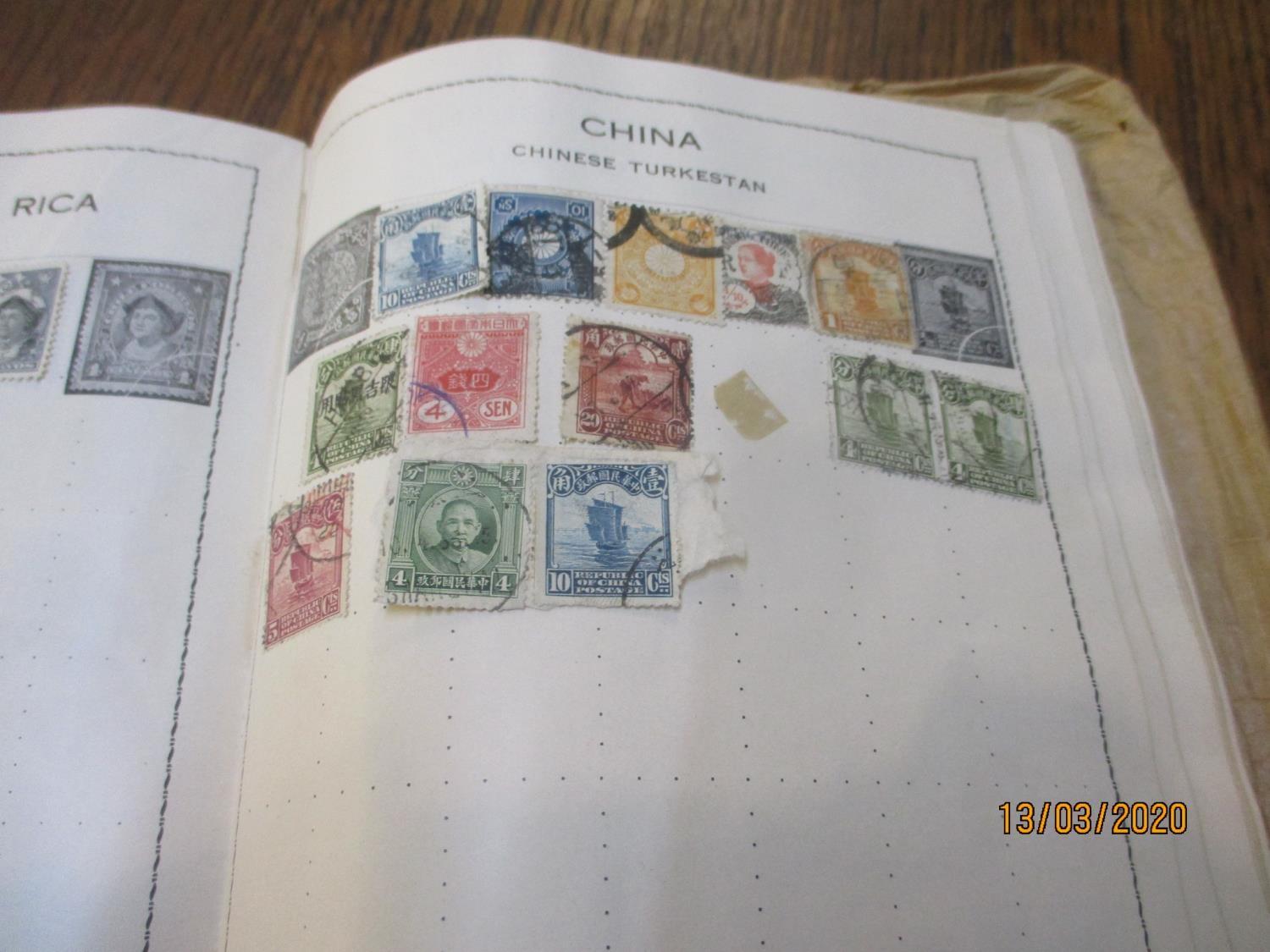 Coins and stamps to include an 1891 Crown, Victorian and later shillings and others - Image 3 of 3