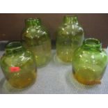 Four large Rosenthial glass vases, makers name on the base