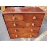 A Victorian mahogany chest of drawers