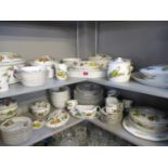 A large quantity of Royal Worcester Evesham dinnerware