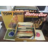 1950s and later 45rpm and LP records to include Pop, Tom Jones, Abba, Status Quo and others