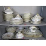 An early Victorian part dinner service comprising approximately 78 pieces
