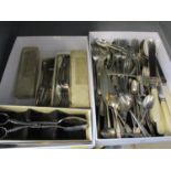 Silver plated cutlery to include Royal Country plate forks Location: RWB
