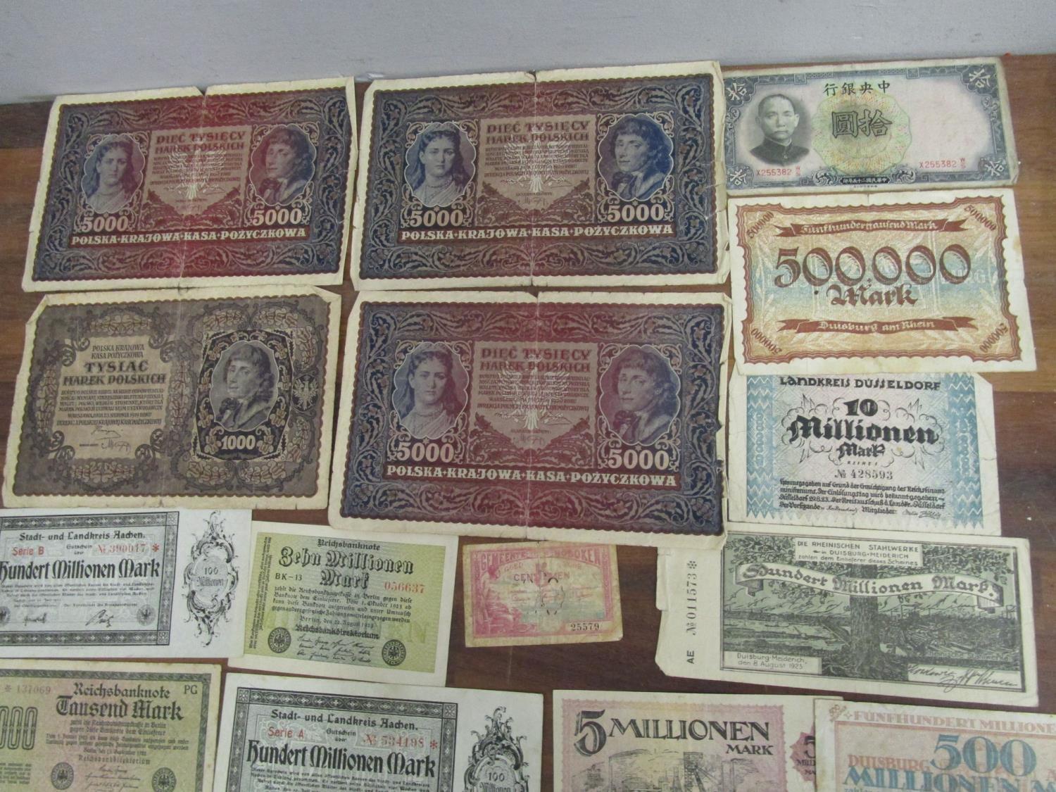 A quantity of early 20th Polish, German and Chinese bank notes - Bild 3 aus 4