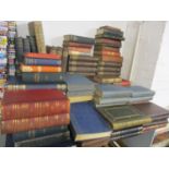 A selection of books to include Encyclopedias, Dickens novels, Uncle Toms Cabin and a book owned