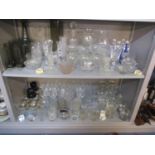 A large quantity of glassware to include Babycham and others