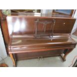 A Curry Bros Limited upright piano and stool, 45 1/4"h x 53"w