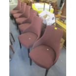 A set of six Andrea Damson dining chairs originally retailed for £1074. Location:C