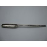 A George III silver marrow scoop by IG London 1808, 8 1/8"l, 39g