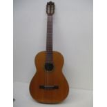 A Yairi Japanese classical guitar, model no 250, serial no 39, dated 1966, 30 1/4" h overall
