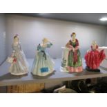 Four Royal Doulton figures to include HN2090, HN3656, HN1772 and HN2237