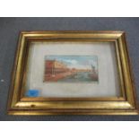 19th/20th Century Venetian School - St Marks Square, oil on wood, framed and glazed